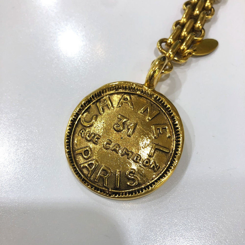 CHANEL 31 Vintage RUE CAMBON Bag Charm Keychain GP Women's Gold