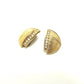 Dior Rhinestone Earrings GP Women's Gold