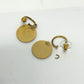 CHANEL Coco Mark CC 01P Earrings GP Women's Red