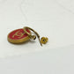 CHANEL Coco Mark CC 01P Earrings GP Women's Red