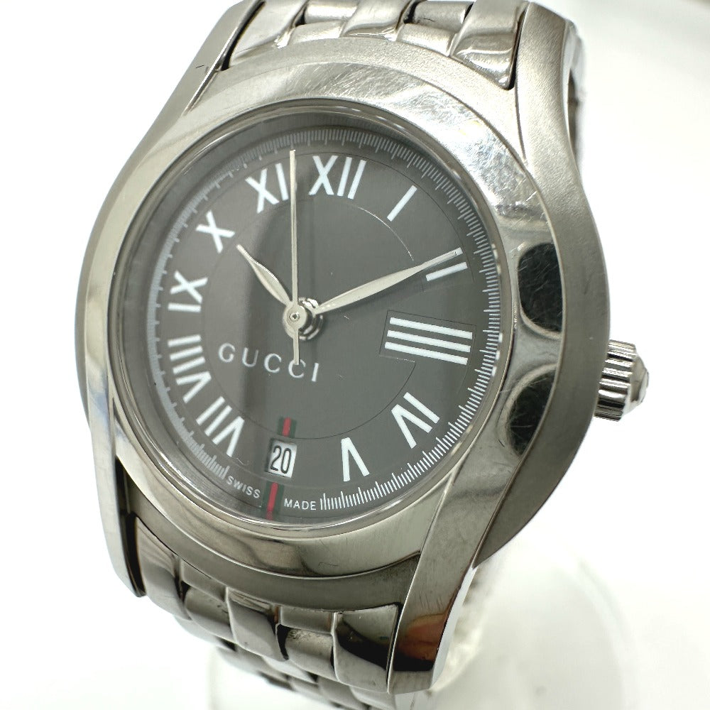 GUCCI 5500L G-Class Quartz Date Watch, Stainless Steel, Women's, Silver