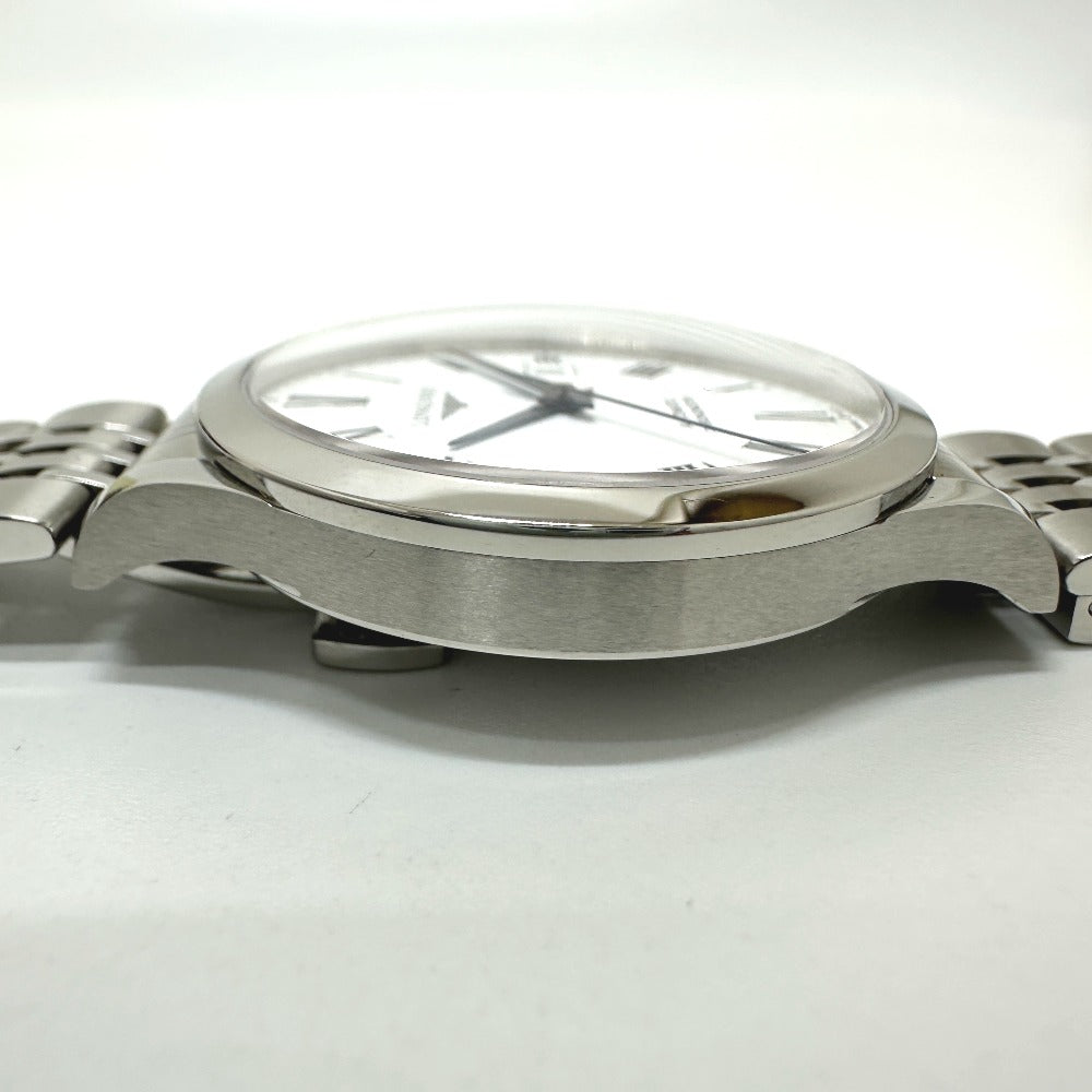 LONGINES L2.820.4.11.6 ウォッチ レコード クロノメーター 自動巻き デイト 腕時計 SS メンズ シルバー