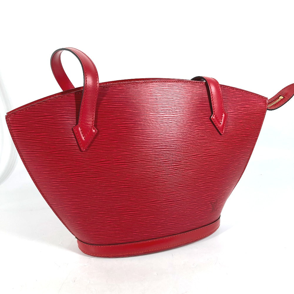 LOUIS VUITTON M52267 エピ サンジャック ショッピング 肩掛け トートバッグ カバン ショルダーバッグ エピレザー レディース カスティリアンレッド レッド