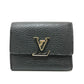 LOUIS VUITTON M68587 バイカラー ポルトフォイユ・カプシーヌ XS 財布 ウォレット コンパクトウォレット 3つ折り財布 トリヨンレザー レディース ノワール ブラック×ピンク