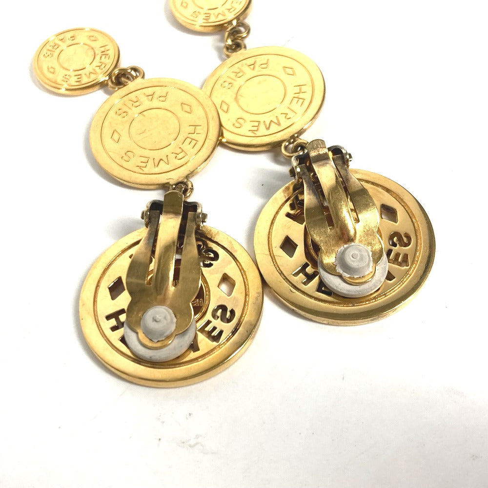 HERMES 3連 セリエ アクセサリー イヤリング メタル レディース ゴールド