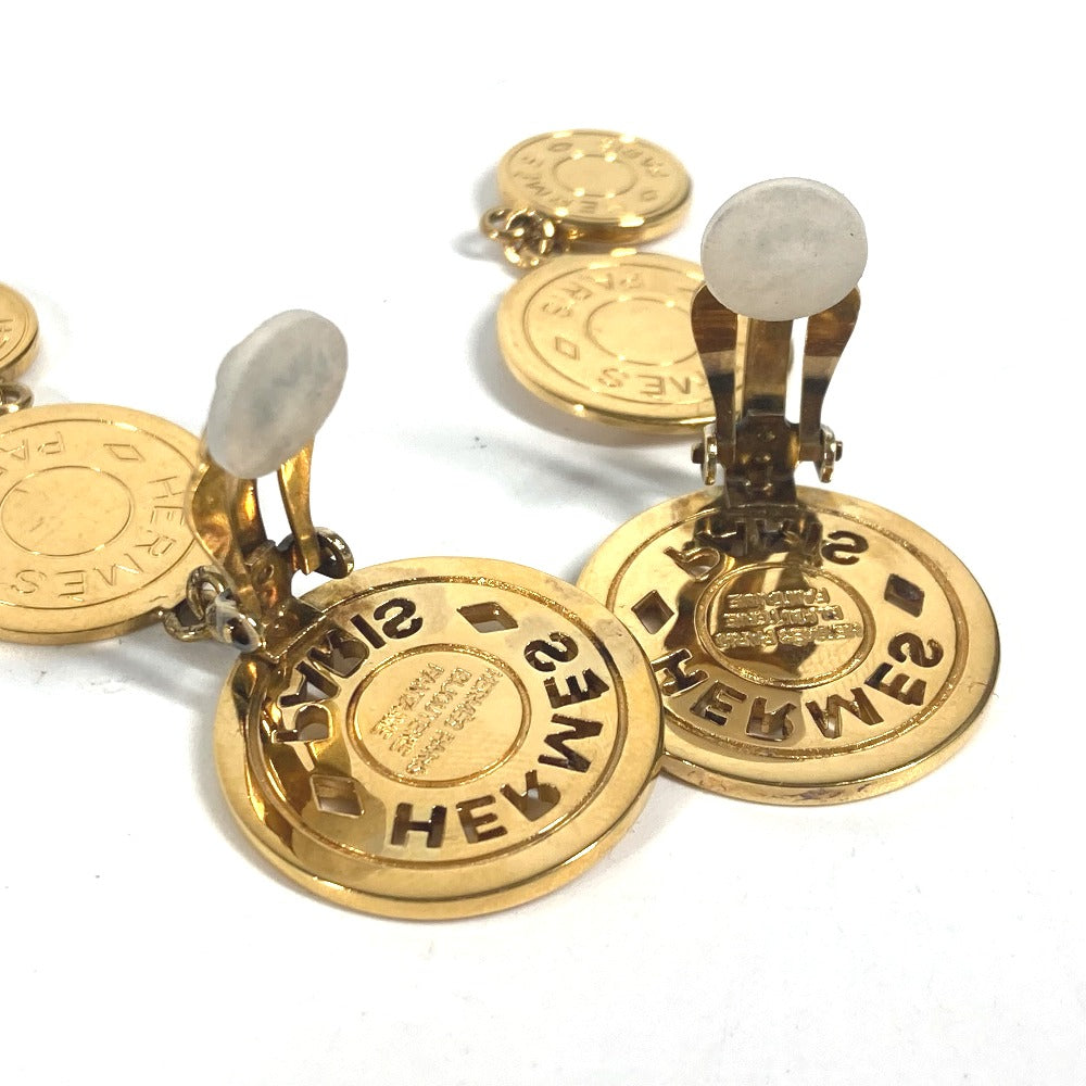 HERMES 3連 セリエ アクセサリー イヤリング メタル レディース ゴールド