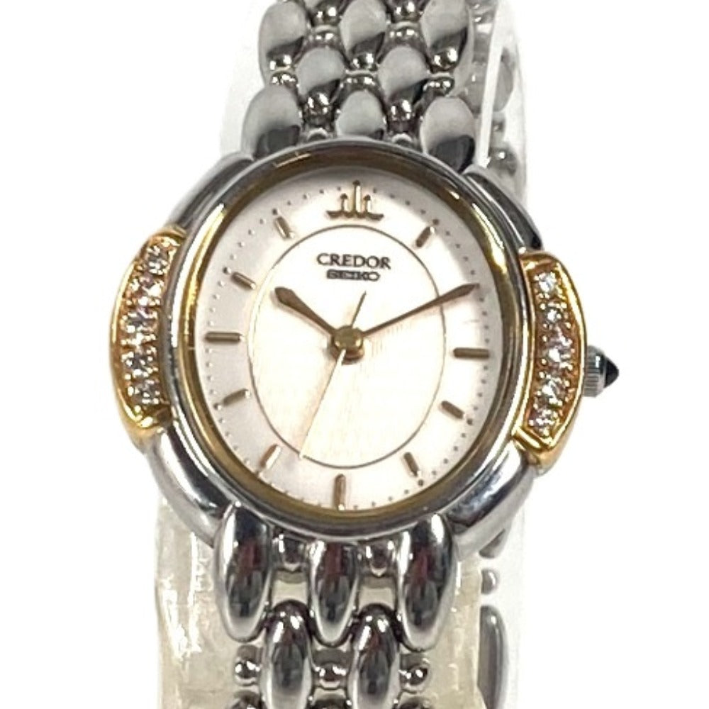 SEIKO 2J81-5000 クレドール サイドダイヤ ウォッチ レディース腕時計 腕時計 SS レディース シルバー