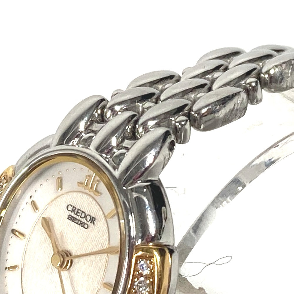 SEIKO 2J81-5000 クレドール サイドダイヤ ウォッチ レディース腕時計 腕時計 SS レディース シルバー