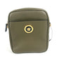 VERSACE Medusa Logo Crossbody Pochette Shoulder Bag Leather Unisex Brown