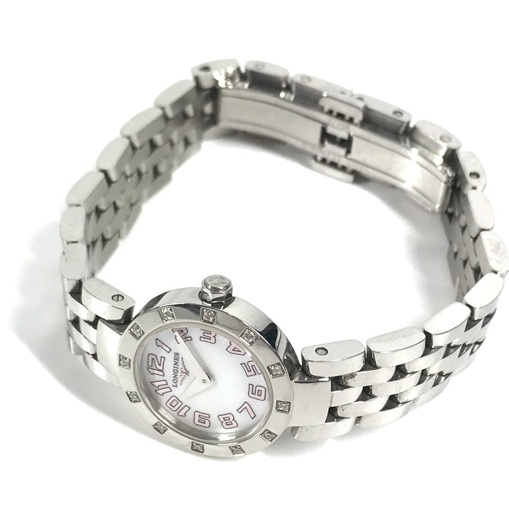 LONGINES L5.174.0 Dolce Vita Diamond Bezel 12P Diamond Women's Watch Stainless Steel Silver