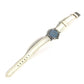 HERMES CL4.230 Clipper Nacle 12-Piece Diamond Women's Watch with Leather Strap, White