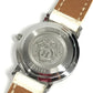 HERMES CL4.230 Clipper Nacle 12-Piece Diamond Women's Watch with Leather Strap, White