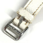 HERMES CL4.230 Clipper Nacle 12-Piece Diamond Women's Watch with Leather Strap, White