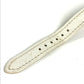 HERMES CL4.230 Clipper Nacle 12-Piece Diamond Women's Watch with Leather Strap, White