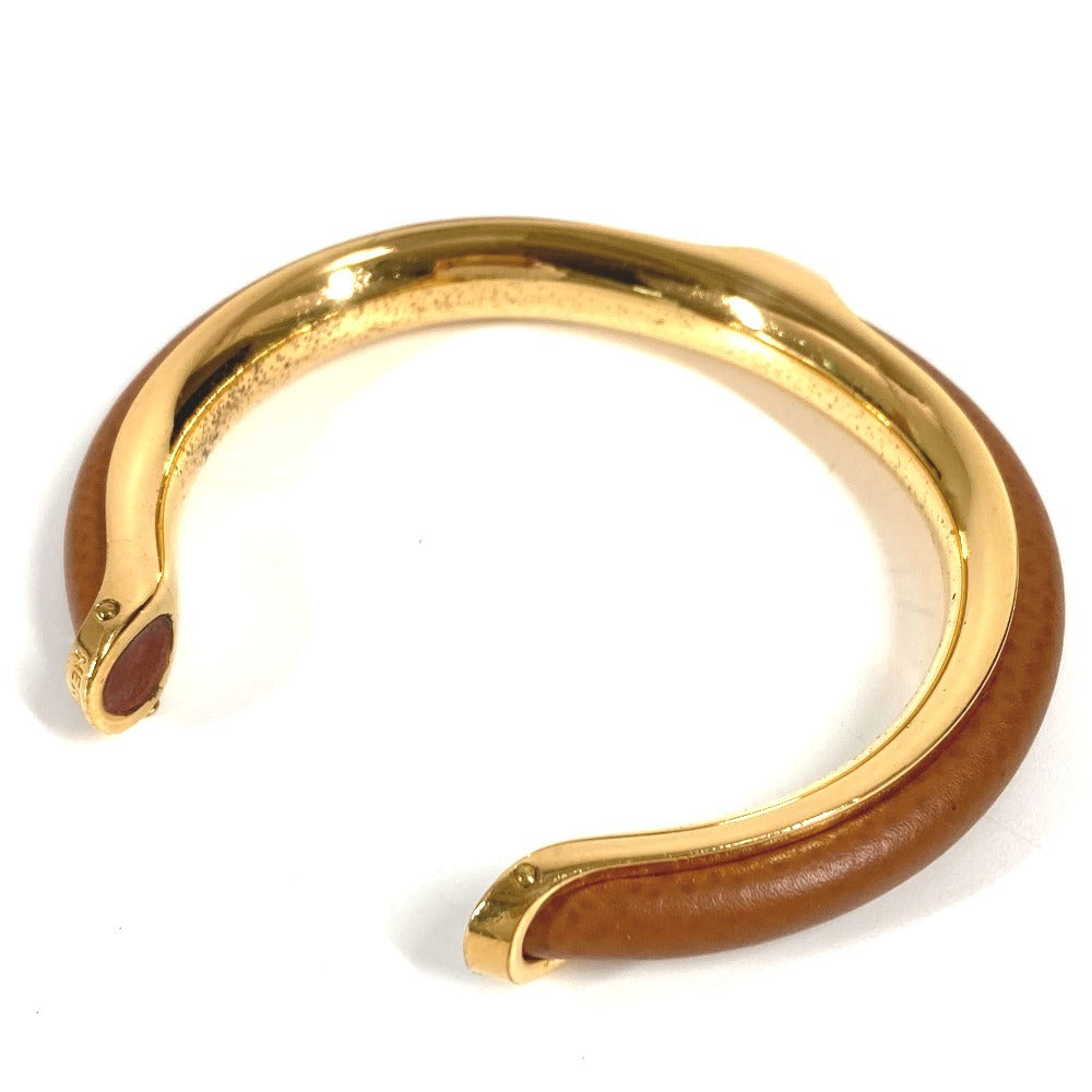 HERMES Accessories Bracelet Bangle Metal Women's Brown