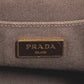 PRADA Canapa Logo Border Tote Bag, Canvas Handbag, Women's, Brown