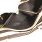 PRADA Canapa Logo Border Tote Bag, Canvas Handbag, Women's, Brown