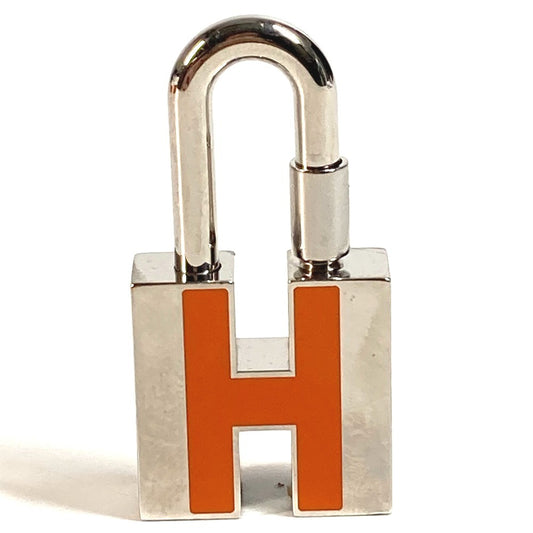 HERMES カデナ 南京錠 チャーム Hロゴ 鍵 アクセサリー ペンダントトップ メタル レディース シルバー