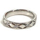 CHANEL Matelasse Quilted 10-Piece Diamond Ring in Platinum (Pt950) for Women in Silver