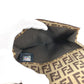 FENDI Zucca Logo Zucchino Compact Wallet, Bi-fold Leather/PVC, Unisex, Brown