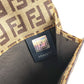 FENDI Zucca Logo Zucchino Compact Wallet, Bi-fold Leather/PVC, Unisex, Brown