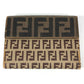 FENDI Zucca Logo Zucchino Compact Wallet, Bi-fold Leather/PVC, Unisex, Brown