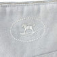 HERMES Baby BABY Diaper Pouch GM Pouch GM Makeup Pouch Travel Pouch Cosmetic Pouch Leather/Canvas Women's Gray