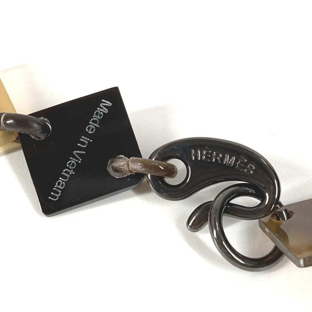HERMES Collier deva Corne de Buffle Collier Diva Buffalo Horn Logo Long Necklace for Women in Multicolor