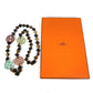 HERMES Collier deva Corne de Buffle Collier Diva Buffalo Horn Logo Long Necklace for Women in Multicolor