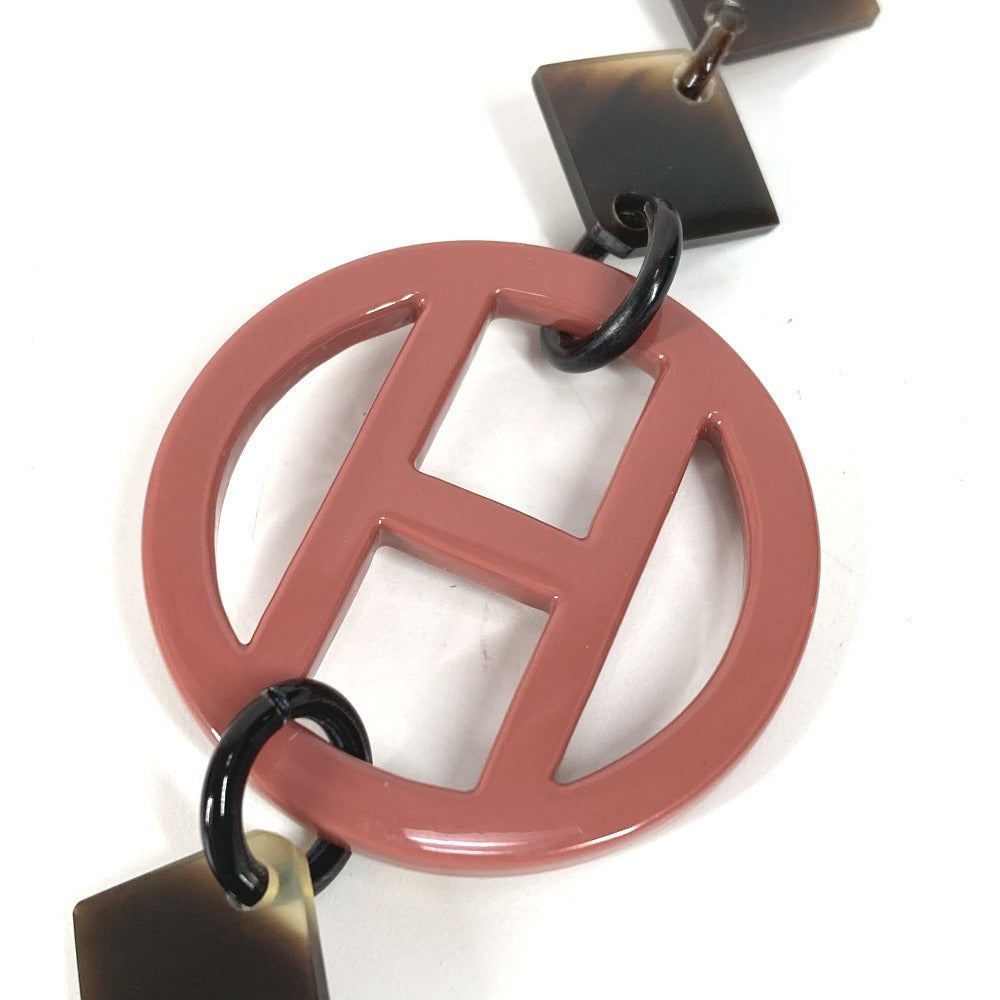 HERMES Collier deva Corne de Buffle Collier Diva Buffalo Horn Logo Long Necklace for Women in Multicolor