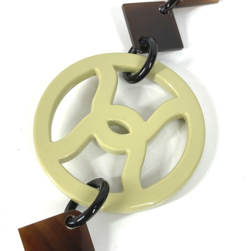 HERMES Collier deva Corne de Buffle Collier Diva Buffalo Horn Logo Long Necklace for Women in Multicolor