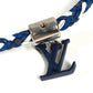 LOUIS VUITTON M6792 Friendship Charm Bracelet, Metal, Unisex, Navy