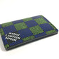 LOUIS VUITTON N00143 Damier Heritage Organizer de Poche Business Card Holder, Pass Case, Card Case, Leather/Canvas, Unisex, Blue
