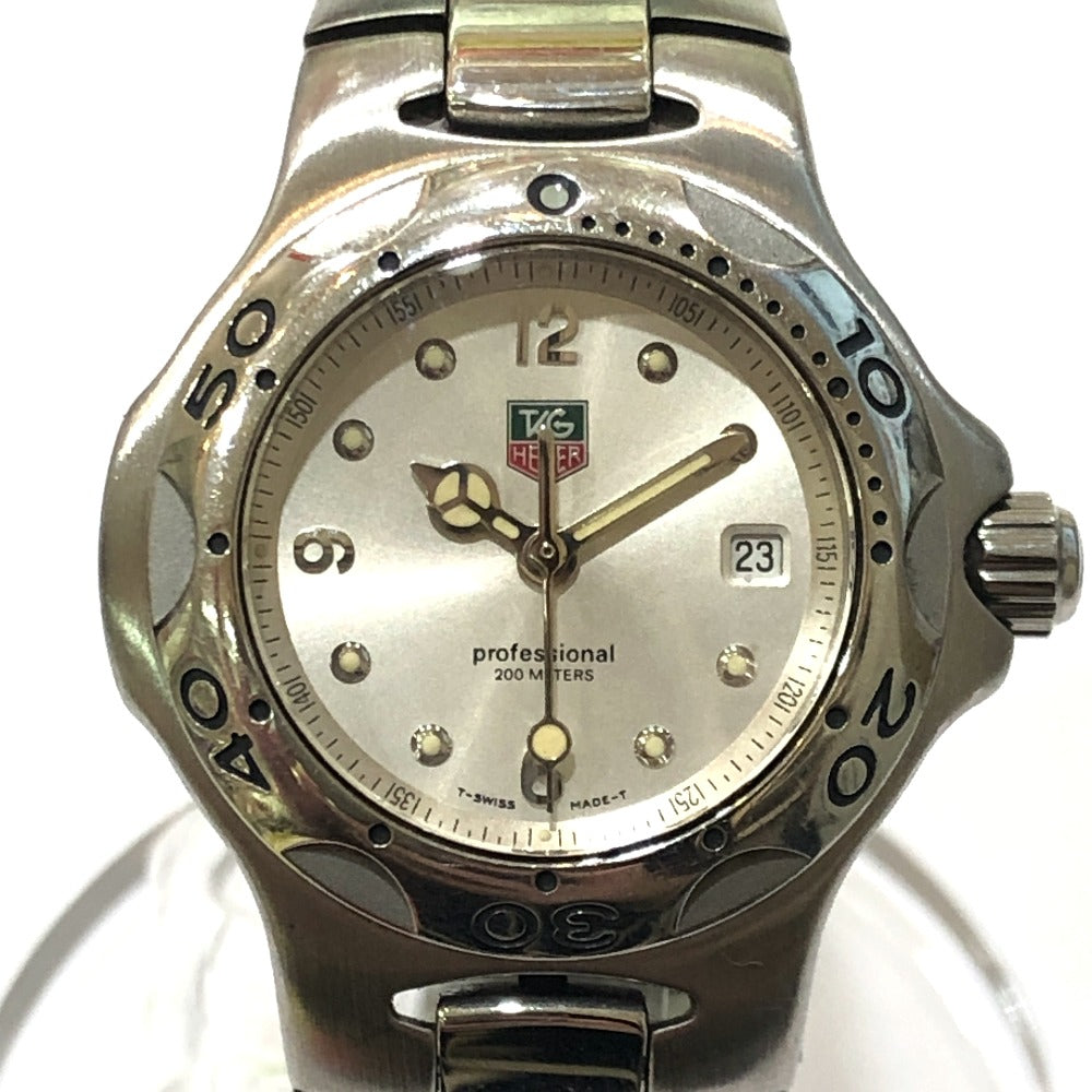 TAG HEUER WL1314 Women's Kirium Quartz Watch with Date Function, Stainless Steel, Silver