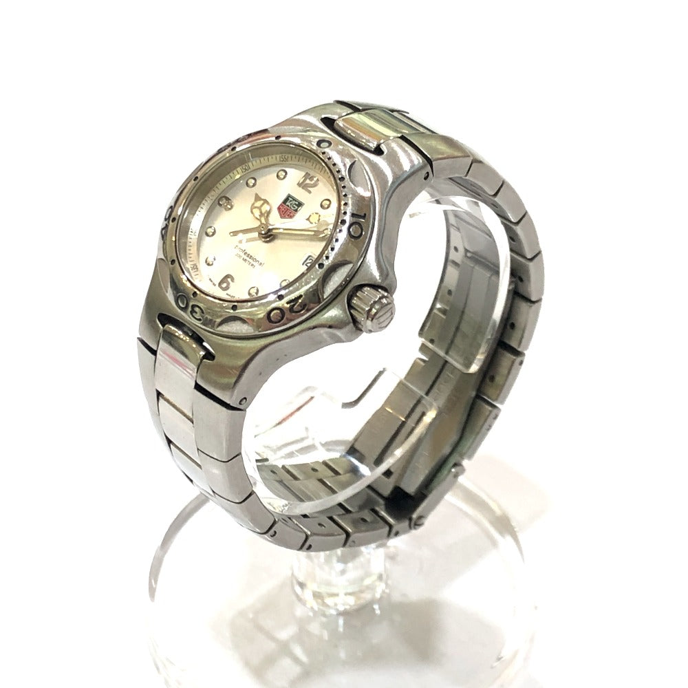 TAG HEUER WL1314 Women's Kirium Quartz Watch with Date Function, Stainless Steel, Silver