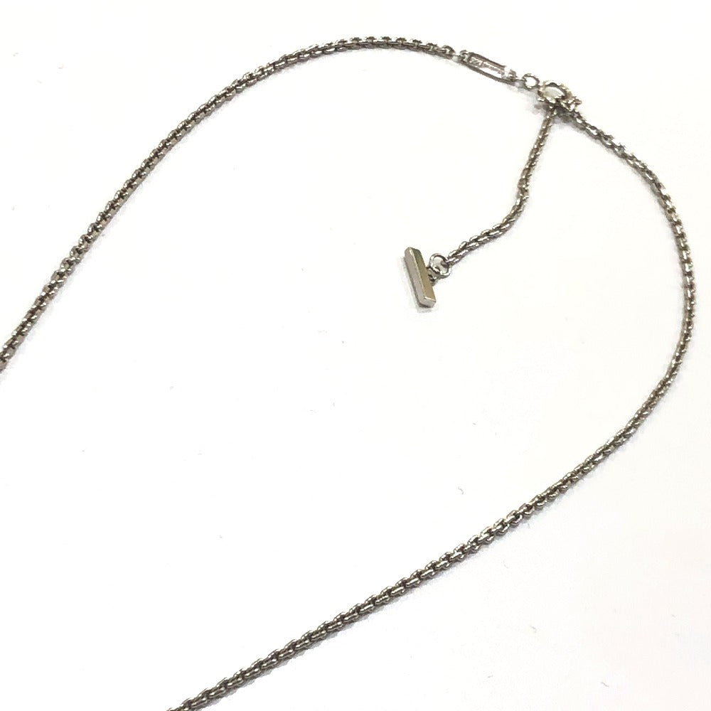 TIFFANY &amp; Co. WG750 Gold T-One Circle Pendant Chain Necklace, Accessory, Jewelry, Necklace, Au750, Women's, Silver