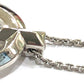TIFFANY &amp; Co. WG750 Gold T-One Circle Pendant Chain Necklace, Accessory, Jewelry, Necklace, Au750, Women's, Silver