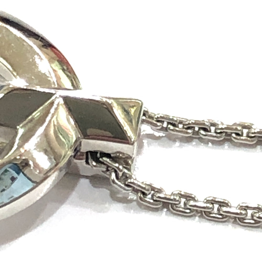 TIFFANY &amp; Co. WG750 Gold T-One Circle Pendant Chain Necklace, Accessory, Jewelry, Necklace, Au750, Women's, Silver