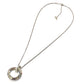 TIFFANY &amp; Co. WG750 Gold T-One Circle Pendant Chain Necklace, Accessory, Jewelry, Necklace, Au750, Women's, Silver