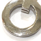 TIFFANY &amp; Co. WG750 Gold T-One Circle Pendant Chain Necklace, Accessory, Jewelry, Necklace, Au750, Women's, Silver