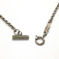 TIFFANY &amp; Co. WG750 Gold T-One Circle Pendant Chain Necklace, Accessory, Jewelry, Necklace, Au750, Women's, Silver