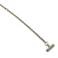 TIFFANY &amp; Co. WG750 Gold T-One Circle Pendant Chain Necklace, Accessory, Jewelry, Necklace, Au750, Women's, Silver