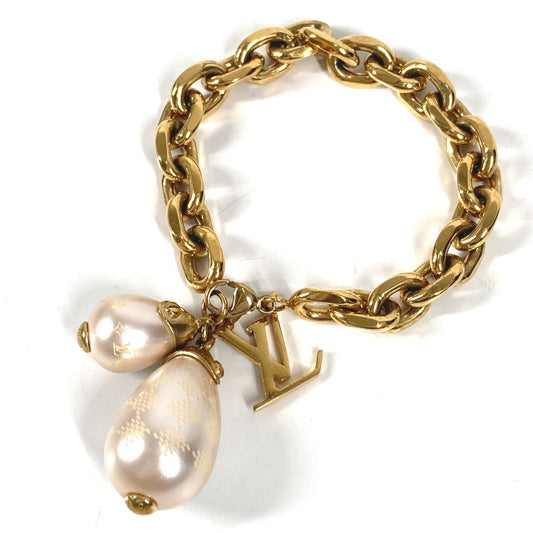 LOUIS VUITTON M66319 ブラスレ ダミエ パール アクセサリー バングル チェーンブレスレット ブレスレット メタル レディース ゴールド