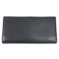 Salvatore Ferragamo Gancini Logo Long Wallet in Black Leather, Unisex
