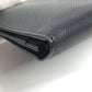 Salvatore Ferragamo Gancini Logo Long Wallet in Black Leather, Unisex
