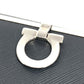 Salvatore Ferragamo Gancini Logo Long Wallet in Black Leather, Unisex