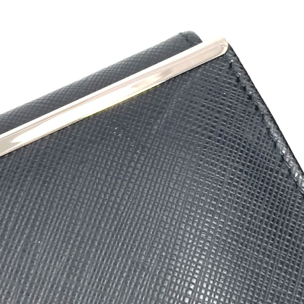 Salvatore Ferragamo Gancini Logo Long Wallet in Black Leather, Unisex