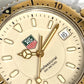 TAG HEUER WG1221-KO Professional Quartz Date Two-Way Watch, Stainless Steel/GP, Men's, Silver