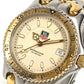 TAG HEUER WG1221-KO Professional Quartz Date Two-Way Watch, Stainless Steel/GP, Men's, Silver
