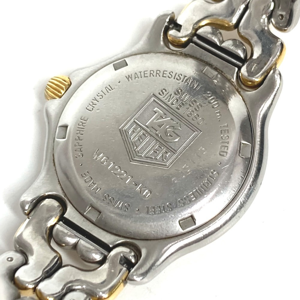 TAG HEUER WG1221-KO Professional Quartz Date Two-Way Watch, Stainless Steel/GP, Men's, Silver
